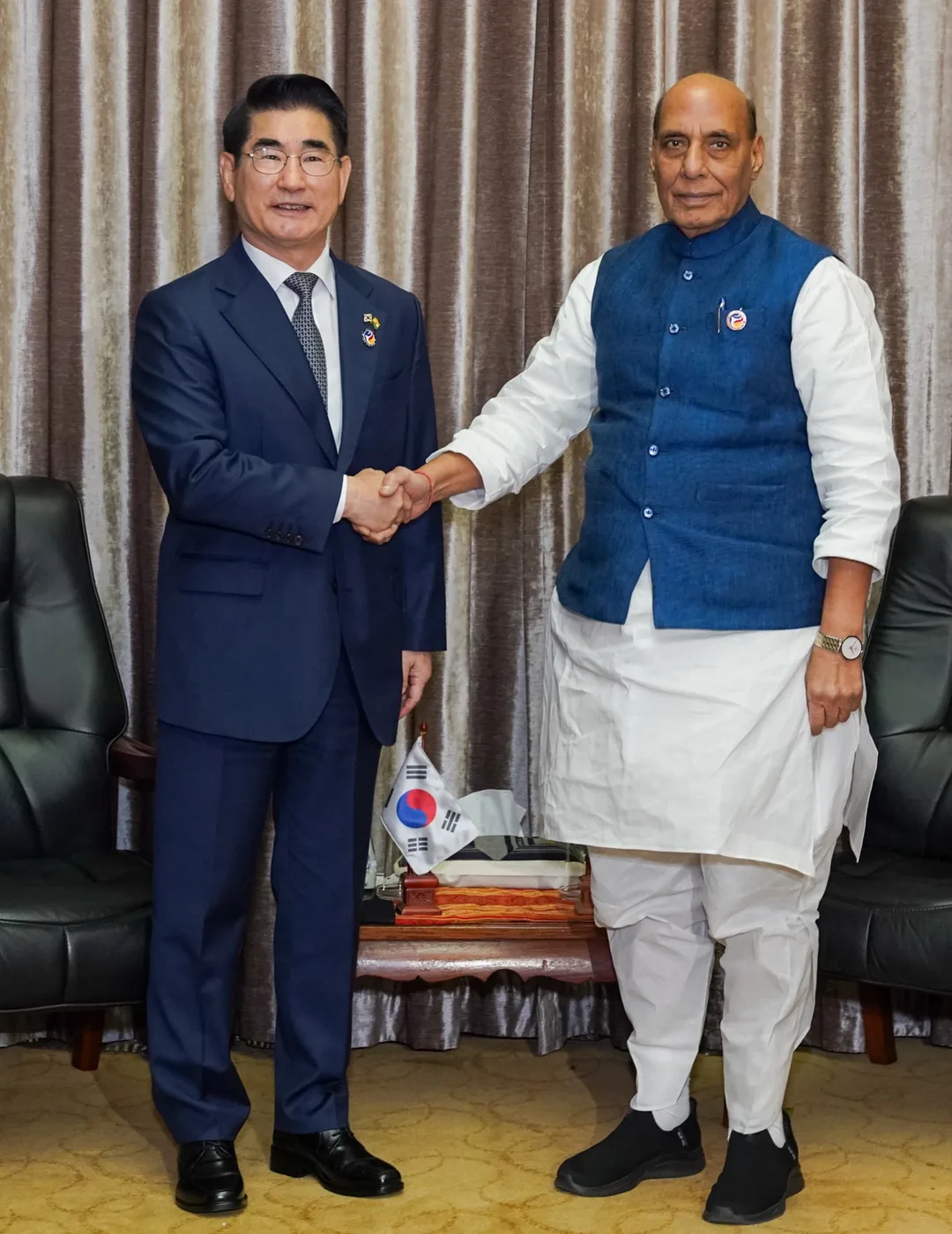 Raksha Mantri Rajnath Singh at the 11th ADMM-Plus forum in Vientiane, Lao PDR