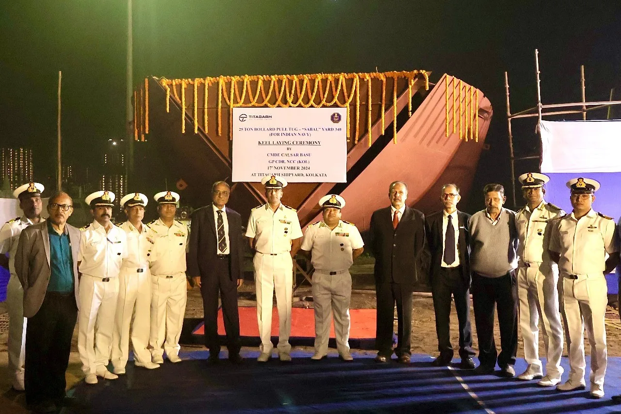 Indigenous naval tug Yuvan, one of the platforms documented in the Indian Defence Directory