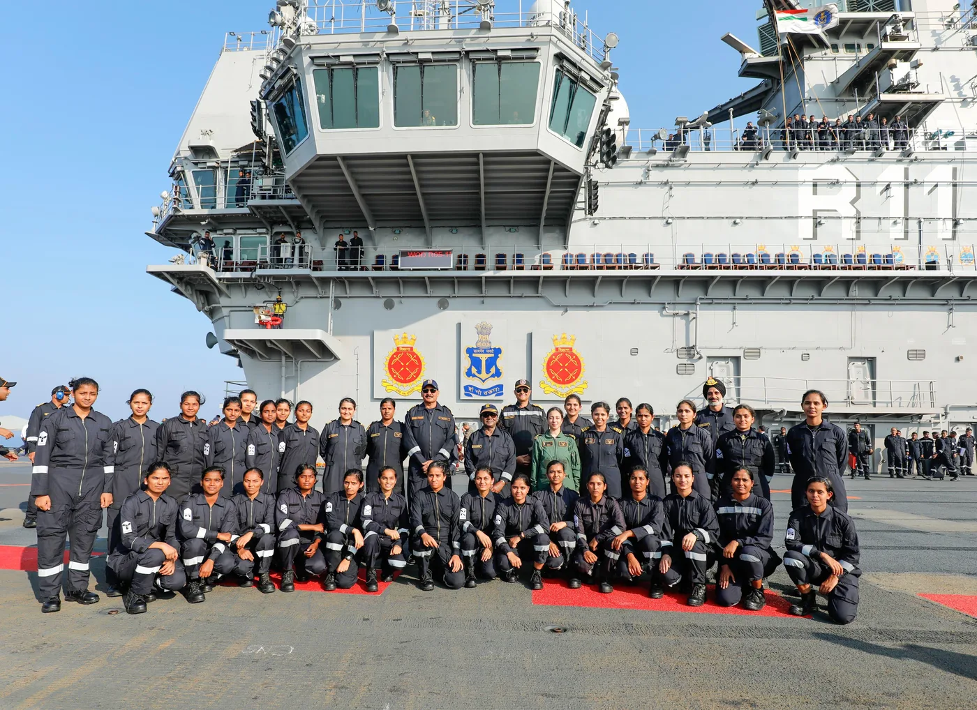 INS Vikrant Carrier Battle Group formation in the Indian Ocean Region